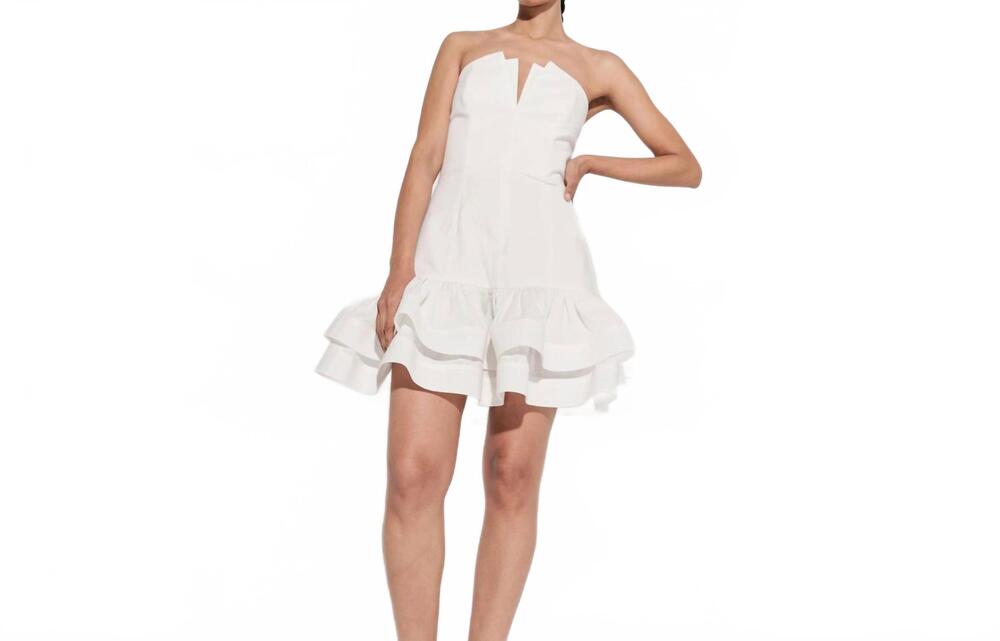 NEW DE LORETA festivo dress in white
